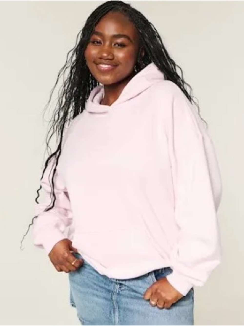 Hollister pink hoodie